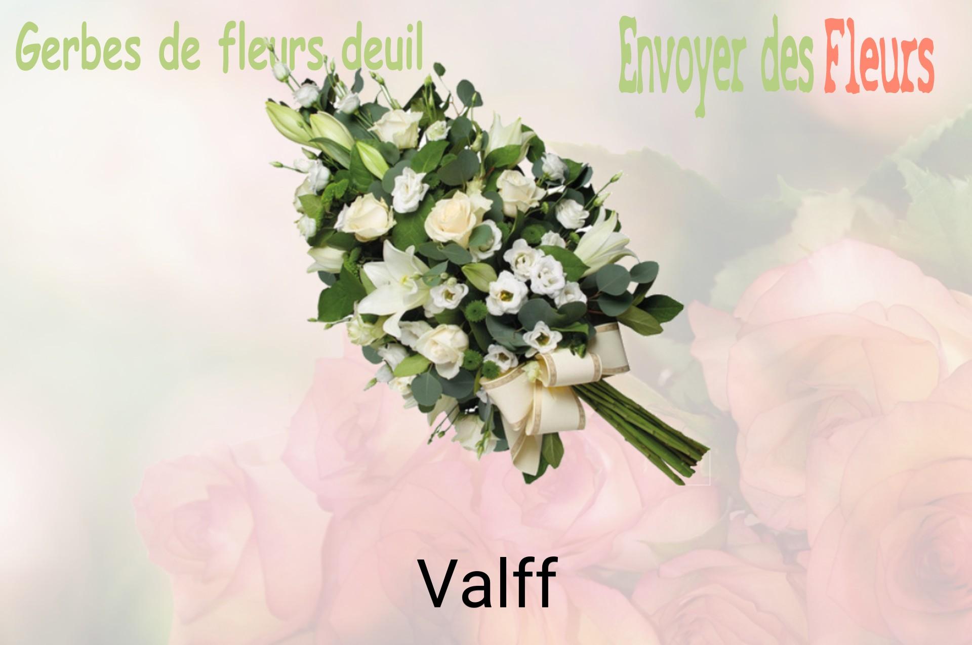 Gerbe de fleurs de deuil livrée à Valff